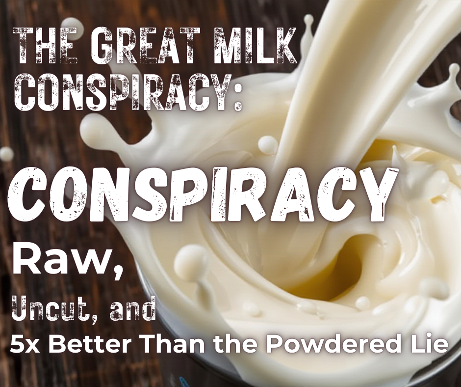 The Great Milk Conspiracy: Raw, Uncut, and 5x Better Than the Powdered Lie