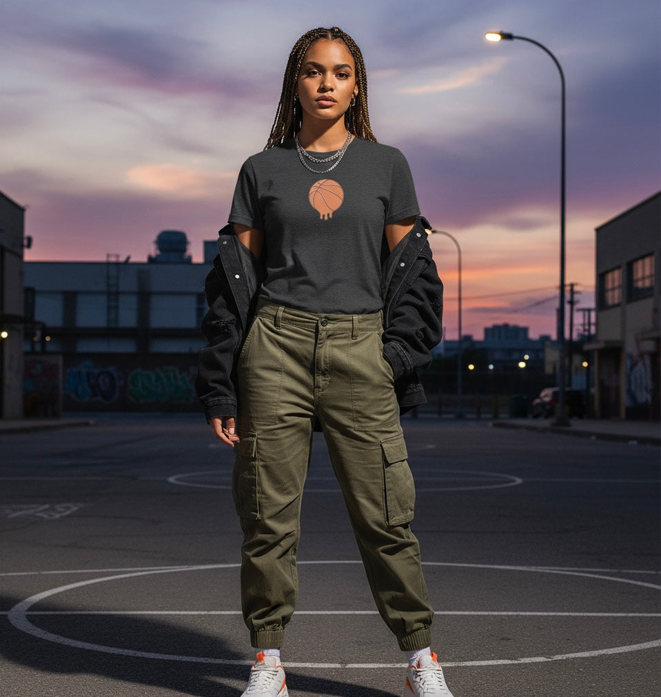 Women's "Slam-Dunk Meltdown" Tee - Old School Skater Vibe