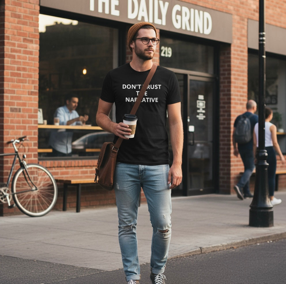 "Trust the Universe" Black Graphic Tee | Spiritual, Anti-Narrative, Old School Skater Vibe